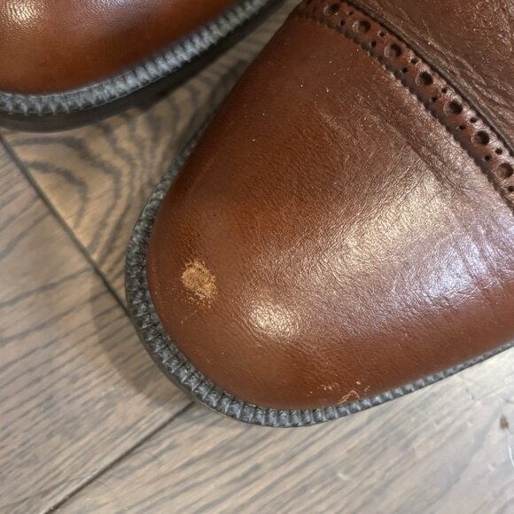Johnston & Murphy Russo Cap Toe Dress Shoes in Chestnut sz 10 main image 4